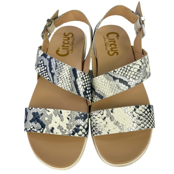 Circus by Sam Edelman Nadine Sandals Snake Print Womens US 9 - Picture 5 of 11